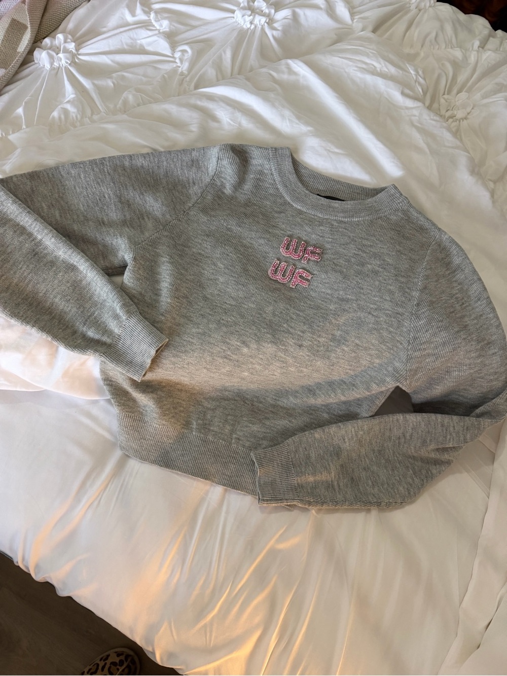WHITEFOX grey knit sweater